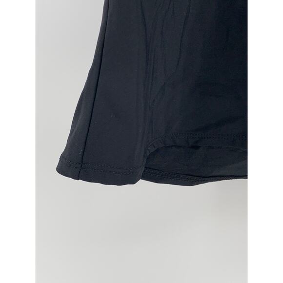 CAZIMI Women's Black V-Neck Embroidered Flower Spaghetti-Strap Swim Top SZ 38C - Picture 9 of 11